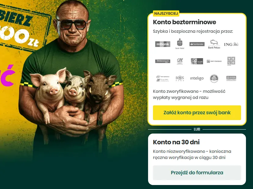 Rejestracja w  BETFAN PL